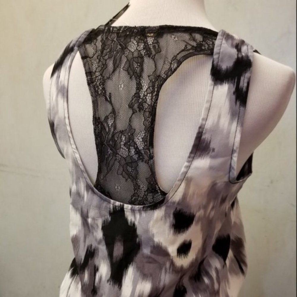 NWT pure sugar silk racer back lace tank women's size Small (87) - Picture 3 of 6